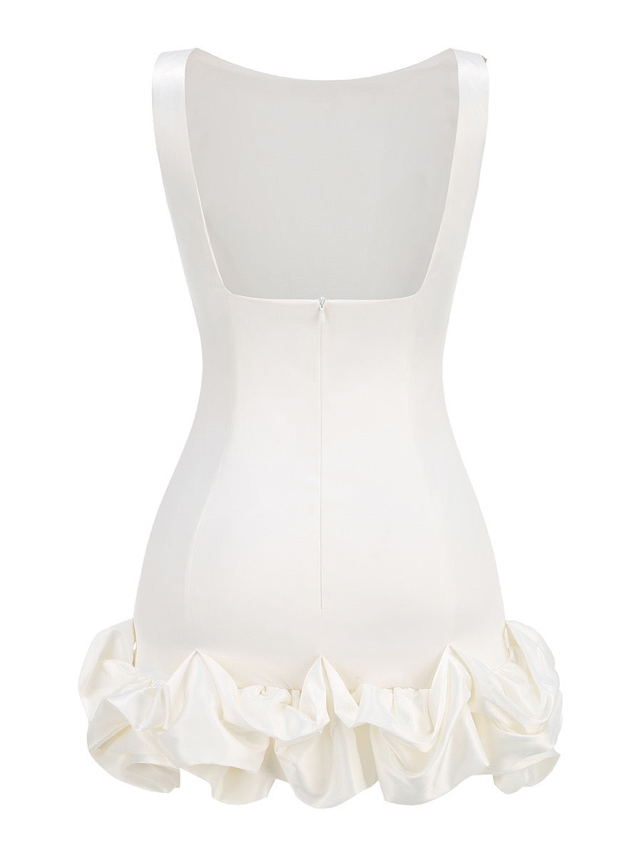 kurzes Rüschen Minikleid