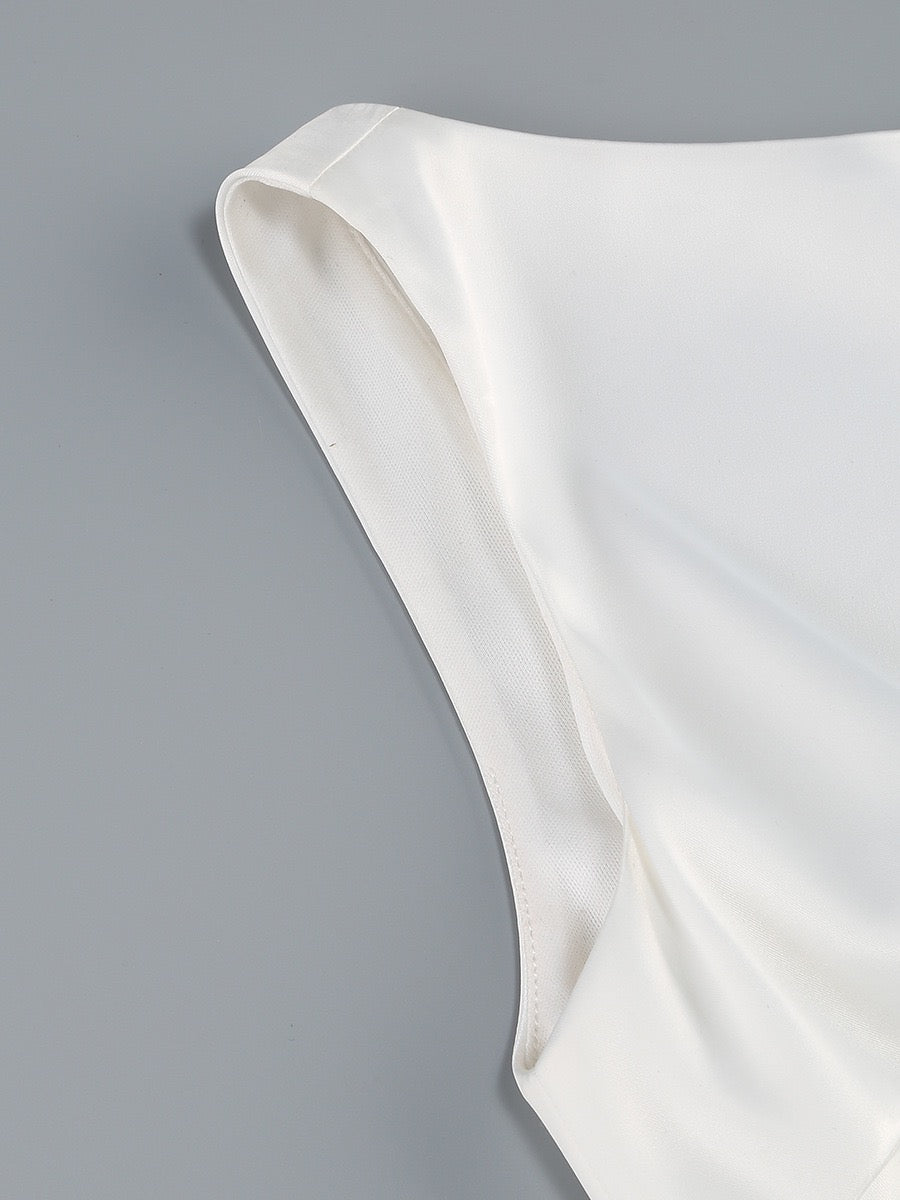 kurzes Rüschen Minikleid