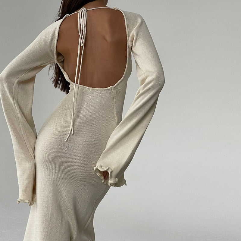 langes Bangkok Kleid, rückenfrei
