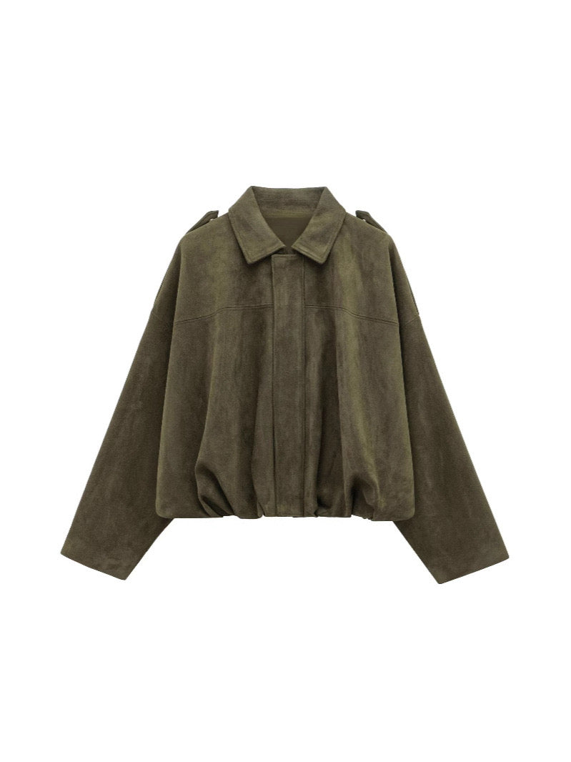 virale Wildlederjacke