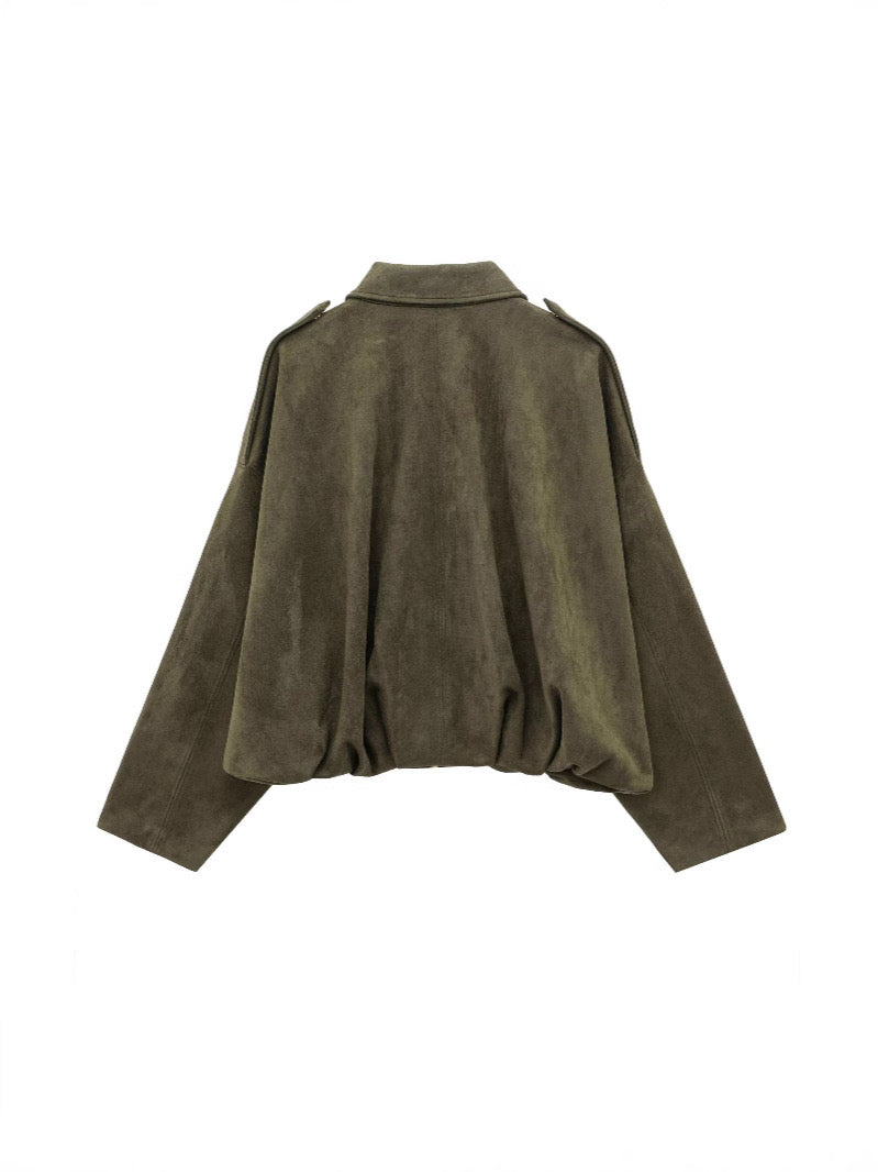 virale Wildlederjacke