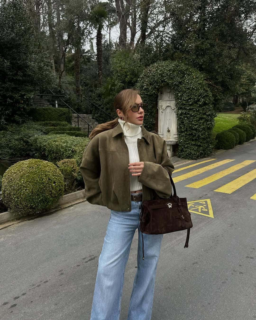 virale Wildlederjacke