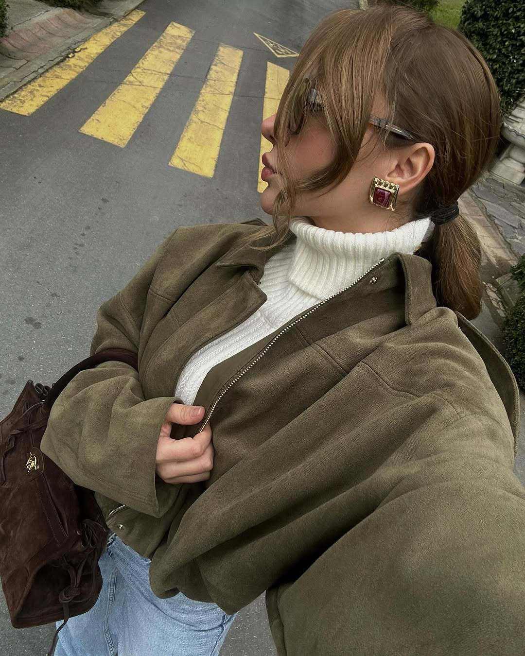 virale Wildlederjacke