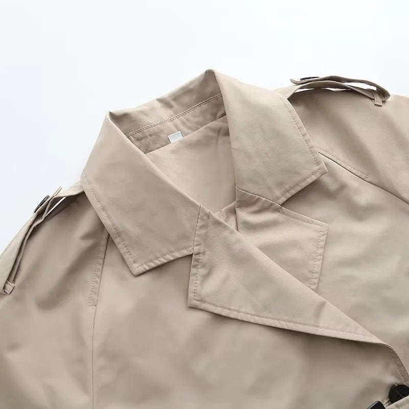 cropped Trenchcoat, beige