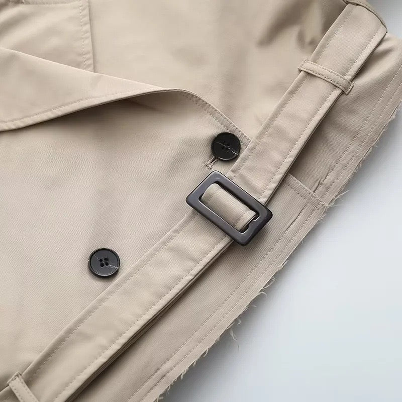 cropped Trenchcoat, beige