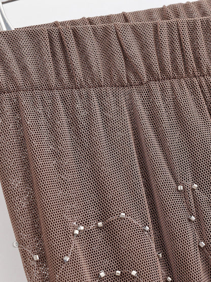 transparente Pailletten Hose