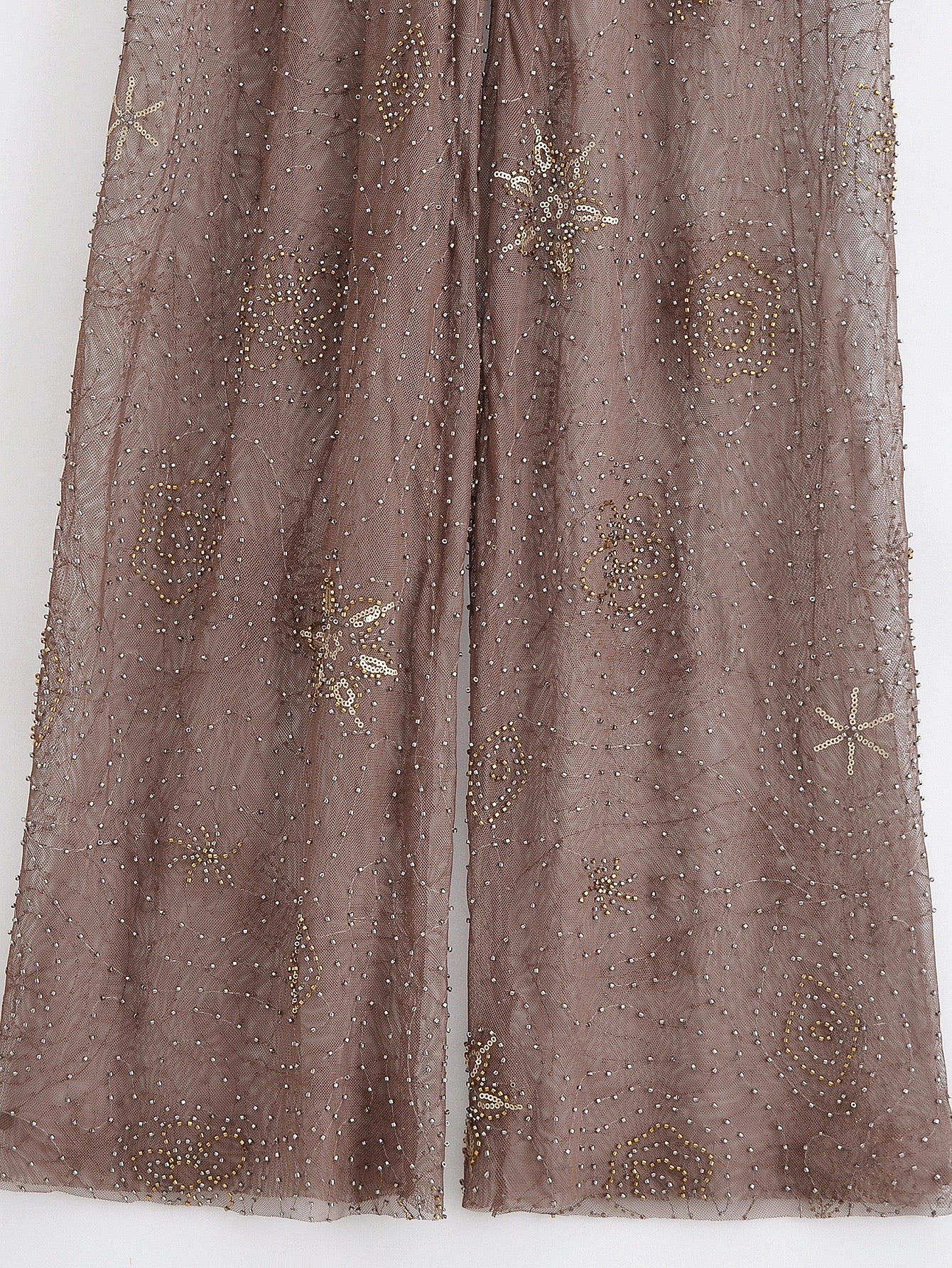 transparente Pailletten Hose