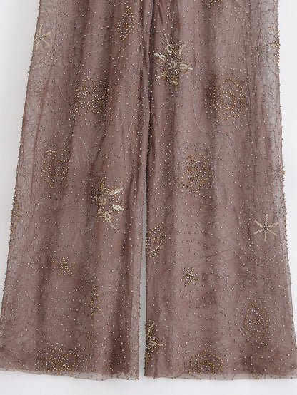 transparente Pailletten Hose