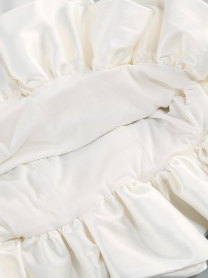 kurzes Rüschen Minikleid