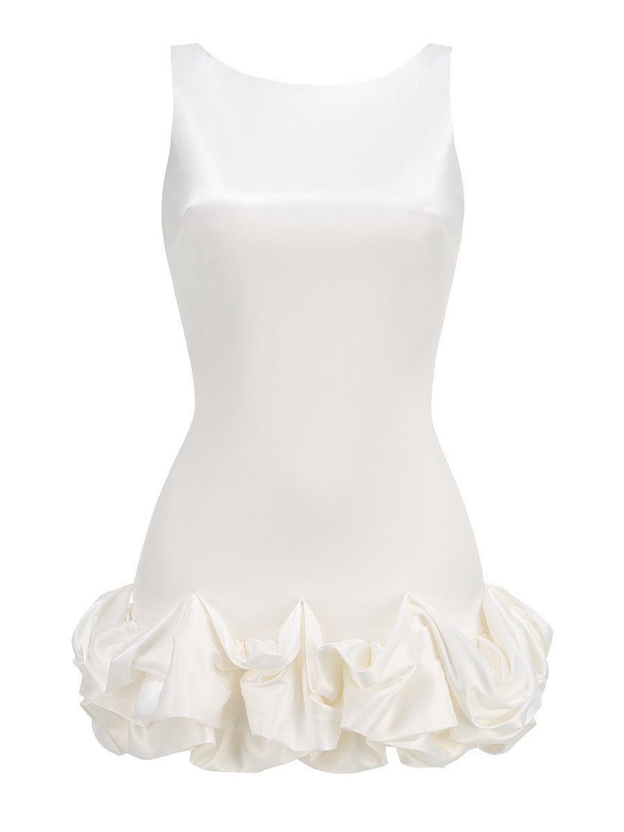 kurzes Rüschen Minikleid
