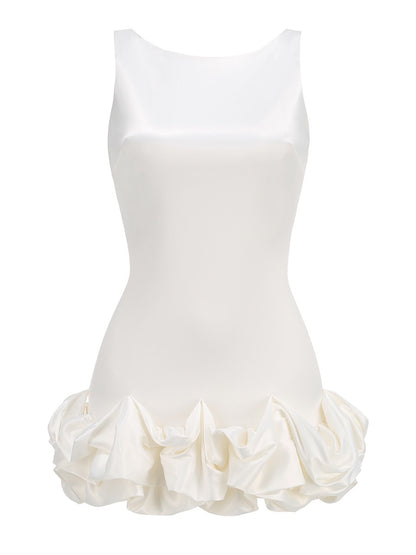 kurzes Rüschen Minikleid