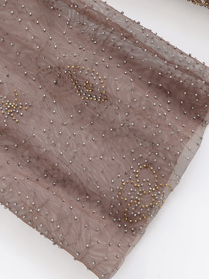 transparente Pailletten Hose