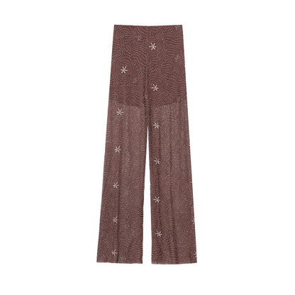 transparente Pailletten Hose