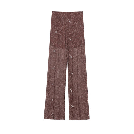 transparente Pailletten Hose