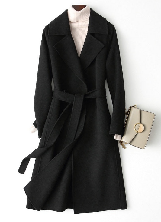 Mittellanger Woll Trenchcoat