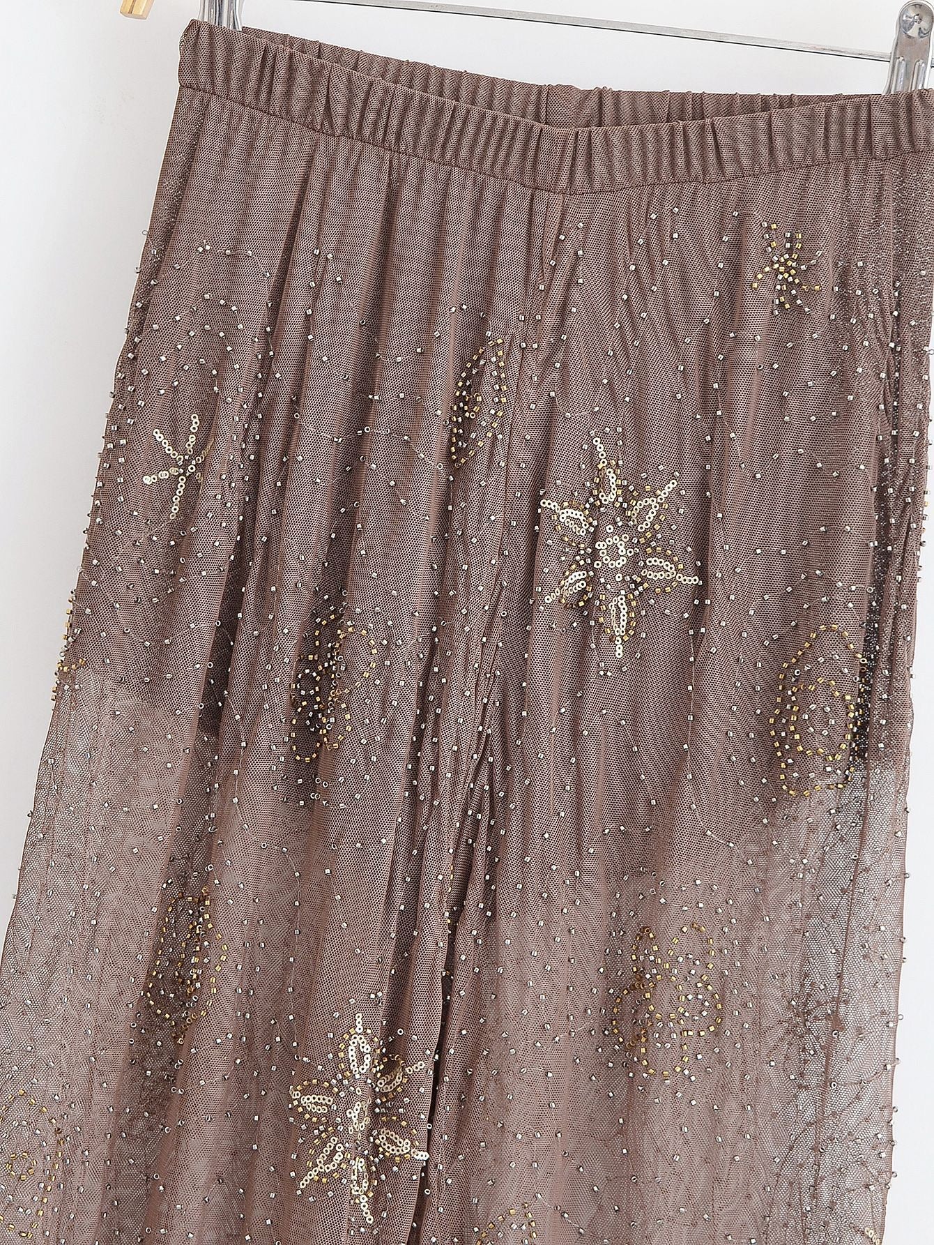 transparente Pailletten Hose