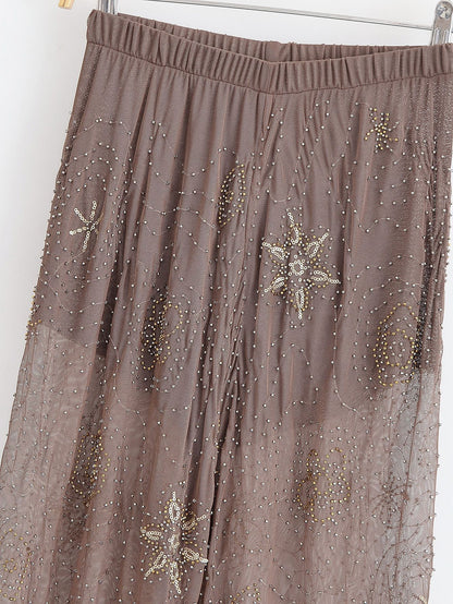 transparente Pailletten Hose