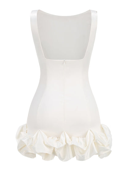 kurzes Rüschen Minikleid