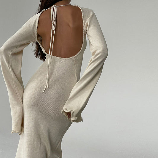 langes Bangkok Kleid, rückenfrei