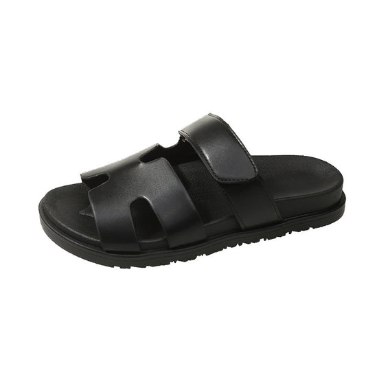 Plateau Sandalen mit Klettverschluss