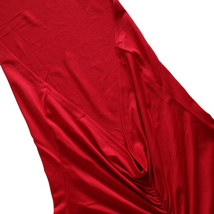 rückenfreies Neckholder Kleid, rot