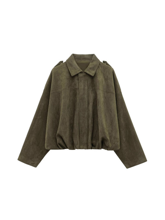 virale Wildlederjacke