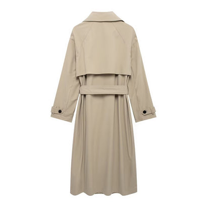 langer  Frühlingstrenchcoat, beige