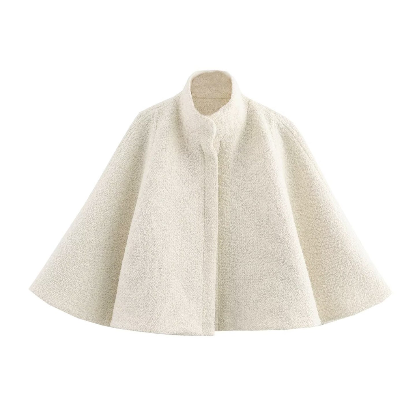 Eleganter Poncho, weiß