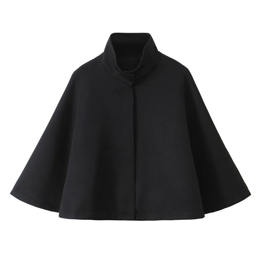 Eleganter Poncho, schwarz