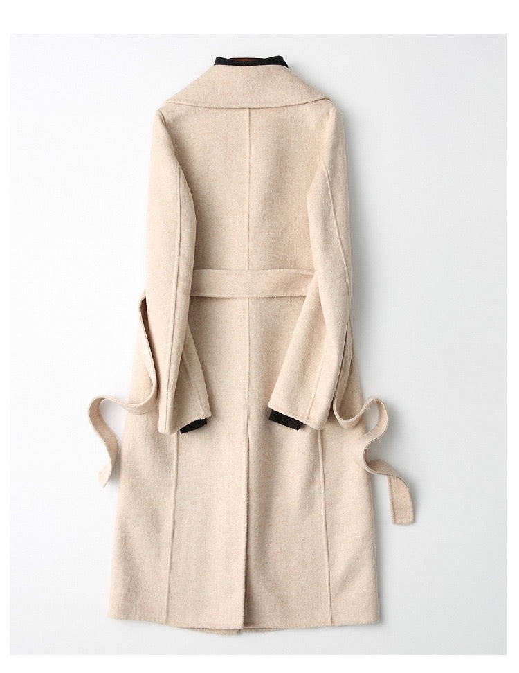 Mittellanger Woll Trenchcoat