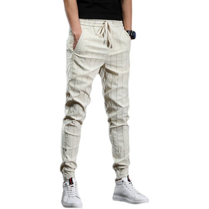 gestreifter Slim Stretch Jogger