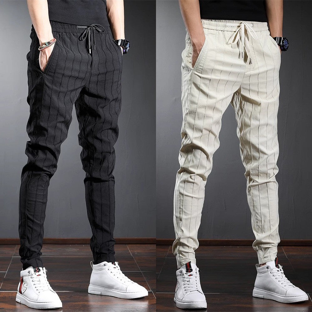 gestreifter Slim Stretch Jogger