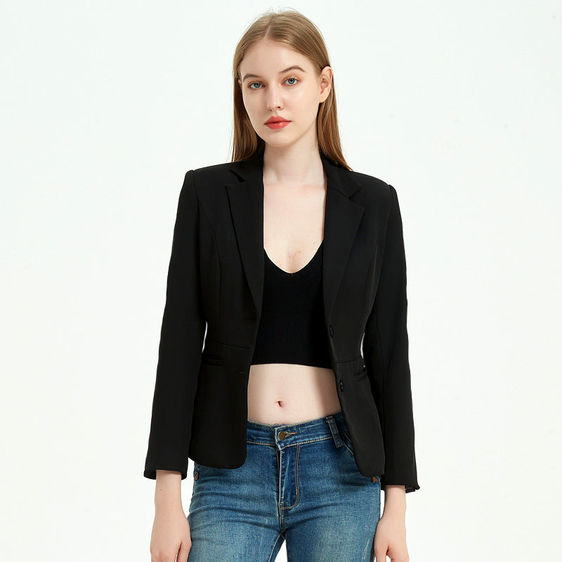 Bauchfreies Crop Top mit V-Ausschnitt